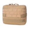 Tactical Molle Tool Pouch Multi-Purpose Modular Utility Bag (Tan)