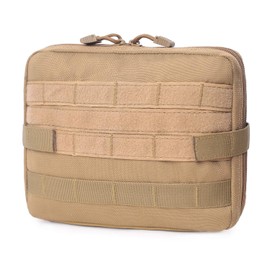 Tactical Molle Tool Pouch Multi-Purpose Modular Utility Bag (Tan)