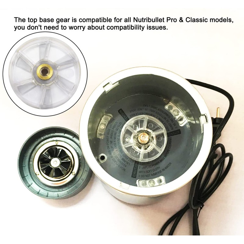 Compatible Top Base Gear (Plastic) Replacement Spare Parts for Nutribullet