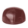 Rayson PU Leather Peaked Cap for Men Winter Warm Retro