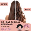 Thoquene 2 Stück Lockenwickler Ohne Hitze, Lockenband Über Nacht