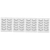 Healeved 20pairs Chemical Fiber False Eyelashes Natural Look Makeup Lashes