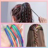 80PCS Hair Braiding Thread, Rainbow Gradient Hair Wraps String for