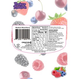 Pucker Powder Sour Mixed Berry,Party Favors - Weddings - Receptions - Bridal and Baby Showers - Birthdays - Toppings - Decorations, 9.5oz: - 1 Ct