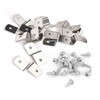 50Pcs Z Shape Corner Bracket Picture Frame Clips, Iron Canvas