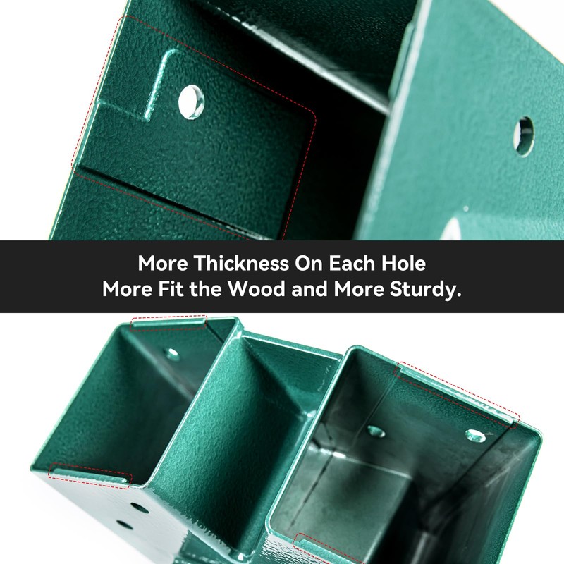 ABUSA Heavy Duty Swing Sets Brackets Including 2 Green A-Frame