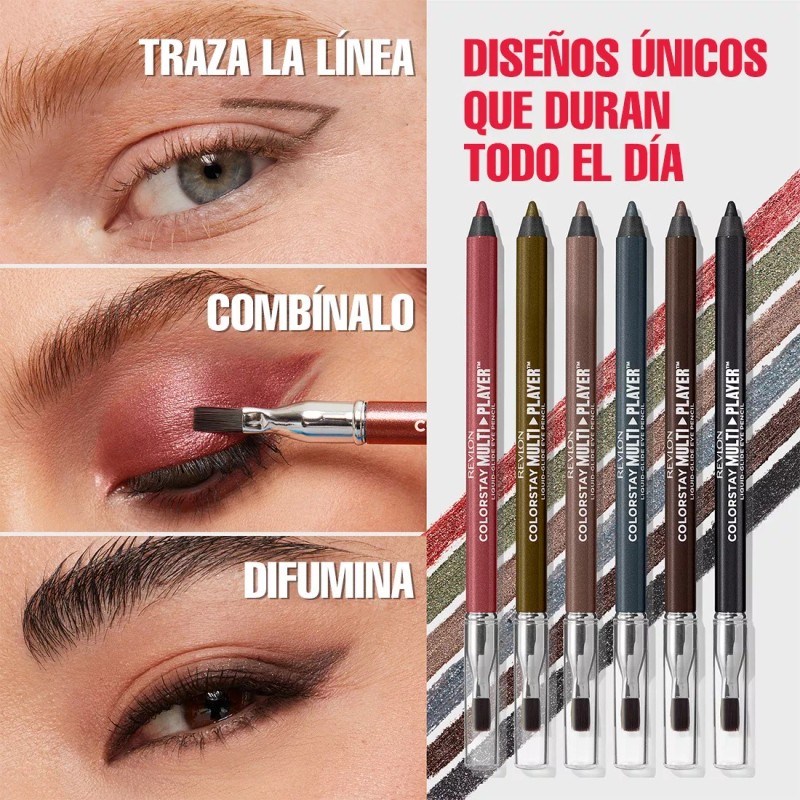 Revlon Mexico Delineador De Ojos Revlon Multiplayer Liquidglide Tono Negro