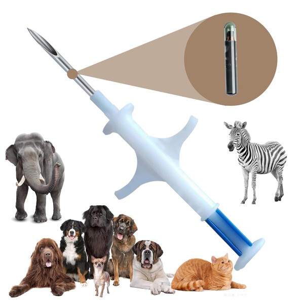 Manruta Animal ID Microchip for Dogs,Cats, Horse Identification 100 Pack