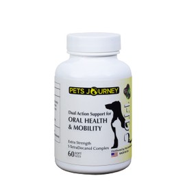 Pets Journey 1-TDC Dual Action Support for Oral Health & Mobility (60 ct)