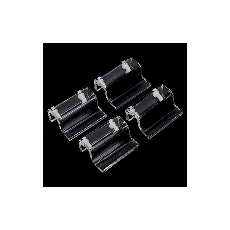 Hffheer 4Pcs Aquarium Lid Clips Acrylic Fish Tank Cover Clip
