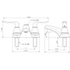 Dura Faucet DF-PL720LH-CP RV Bathroom Faucet with Winged Levers and