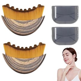 2Pcs Cepillo Facial para Contorno Linfático, Herramientas de Masaje Facial para Belleza y Relajación de los Músculos Faciales, Diseño Ergonómico para Rostro, Mentón y Mandíbula