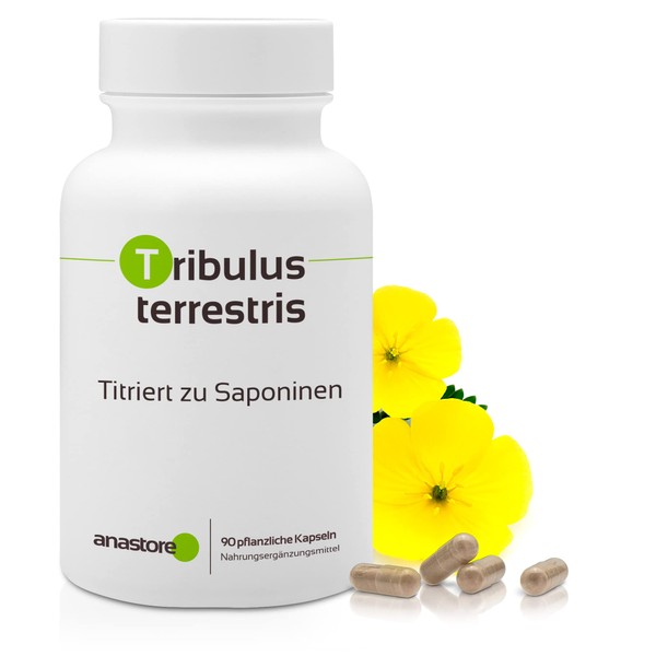 TRIBULUS TERRESTRIS * 470 mg / 90 Capsules * Titrated at 40% min. From Saponins * Energy, Sports Performance, Vitality