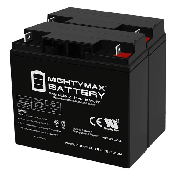 Mighty Max Battery 12V 18Ah SLA Battery for Veloteq Commuter