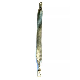 ACDCWIREANDSUPPLE 14" long Universal Automotive Ground Strap 3/4" Tinned Braid with 5/16" terminal
