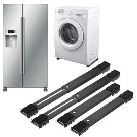 PATIKIL Appliance Rollers, Extendable Appliance Sliders with Wheels, Easily Move Washers, Dryers, Stove, Refrigerators, Mini Fridge, Kitchen Appliances and Furniture, Black, 2pack