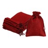 HARFINGTON 25Pcs Burlap Gift Bags with Drawstring 5" x 7"