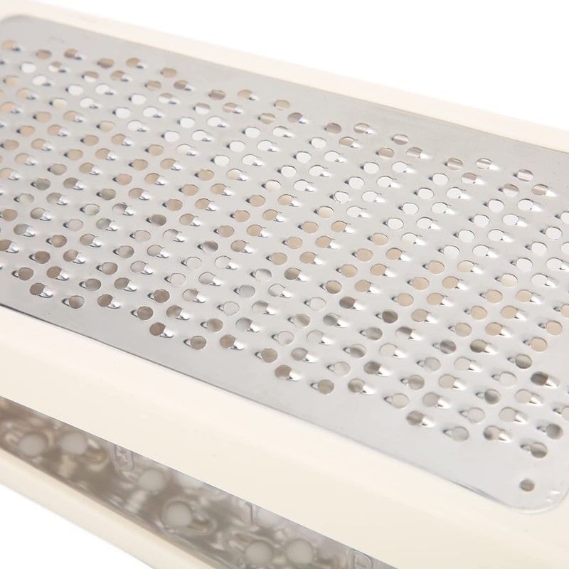 Professional Cheese Grater, Stainless Steel Box Grater with Container, XL