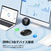 INFINMIND ワイヤレスBluetoothマウス 4方向スクロール 4段階DPI マルチデバイス クリック切替 マルチOS 静音 電池付き 両利き