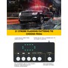 LUMENIX Rooftop Strobe Beacon Lights Bar White Red LED Emergency