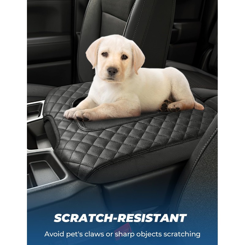 ISSYAUTO Center Console Cover Compatible with 2019-2024 Silverado Sierra Jump