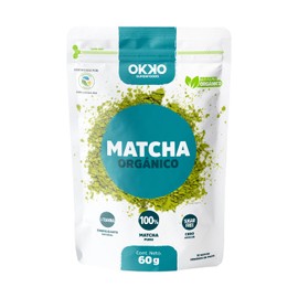 OKKO Matcha Orgánico, 60 g | L-TEANINA Energizante Natural | Sugar Free | Matcha Puro | Antioxidante