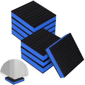 ToLanbbt 8 Pack Rubber Anti Vibration Pads 4" x 4" Heavy Duty EVA Mechanical Vibration Damping Isolator Pads 7/8" T Absorbing Mats for Compressor, Air Conditioner, Washing Machine, Dryer, Treadmill