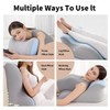 SmileQueen Memory Foam Wedge Pillow for Reading, Legs, Back Support