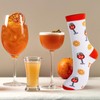 JDGFH Aperol Socken Aperol Geschenk für 36-42 Baumwolle Damen Herren,-Weiß