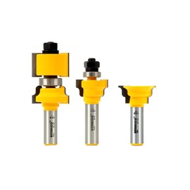 Yonico Window Sash Router Bits Set 3 Bit 1/2-Inch Shank 18327