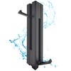 Waterproof Towel Robe Coat Holder for Wall，Foldable Black Towel Hooks，coat