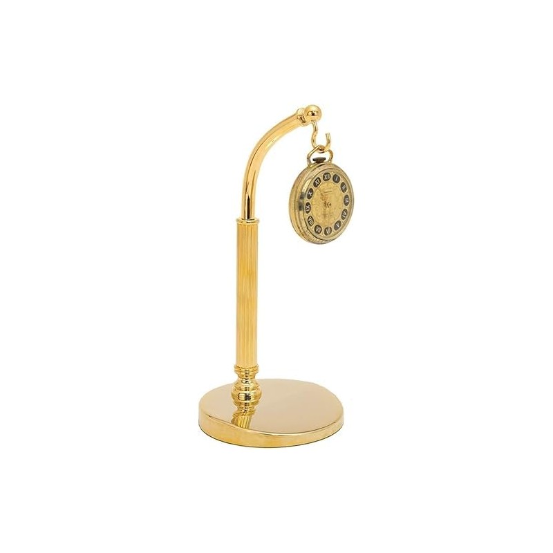 TAURISH Pocket Watch Display Stand - Half Arch Chrome, Brass