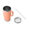 YETI Rambler Straw Cup, Lowcountry Peach, 25 oz