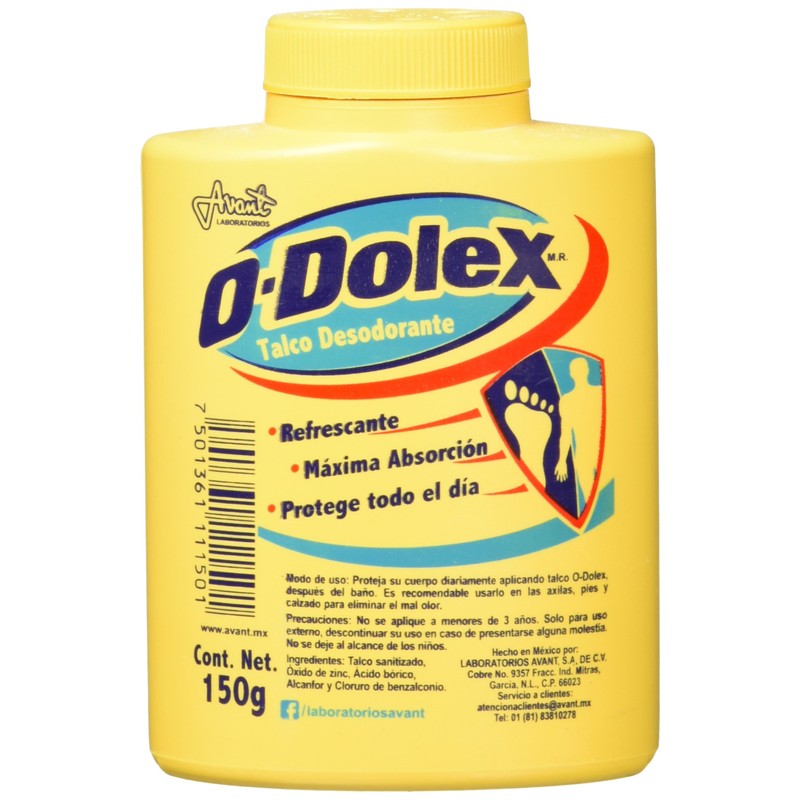 Odolex Talco Desodorante, 150 G, Pack of 1