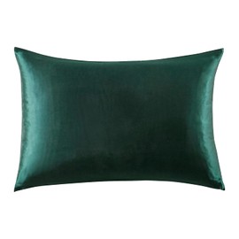 Gioia Casa Luxury Pillowcase - Emerald Green, 1pc - Soft Anti Wrinkle, Hypoallergenic, Washable Bed Pillowcases - 100% Pure Mulberry Silk on Both Sides