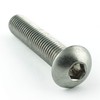 Eisenwaren2000 M4 x 12 mm Allen Key Rounded Head Screws