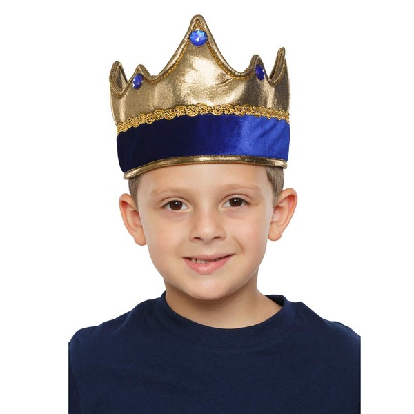 Dress Up America Kings Crown for Kids - Royal Prince Costume Crown - One Size Fits Most