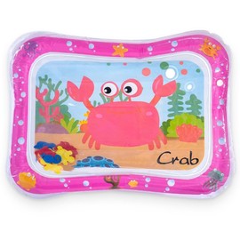 Frummel Water Play Mat Baby - Water Play Mat - Inflatable Play Mat - Water Toy for Babies - Birth Gift - Toy 3 6 9 Months - Crab Design