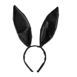 Zhzrche Bunny Ear Headband Rabbit Hair Band Hair Accessories for Women Party Gift (Black)