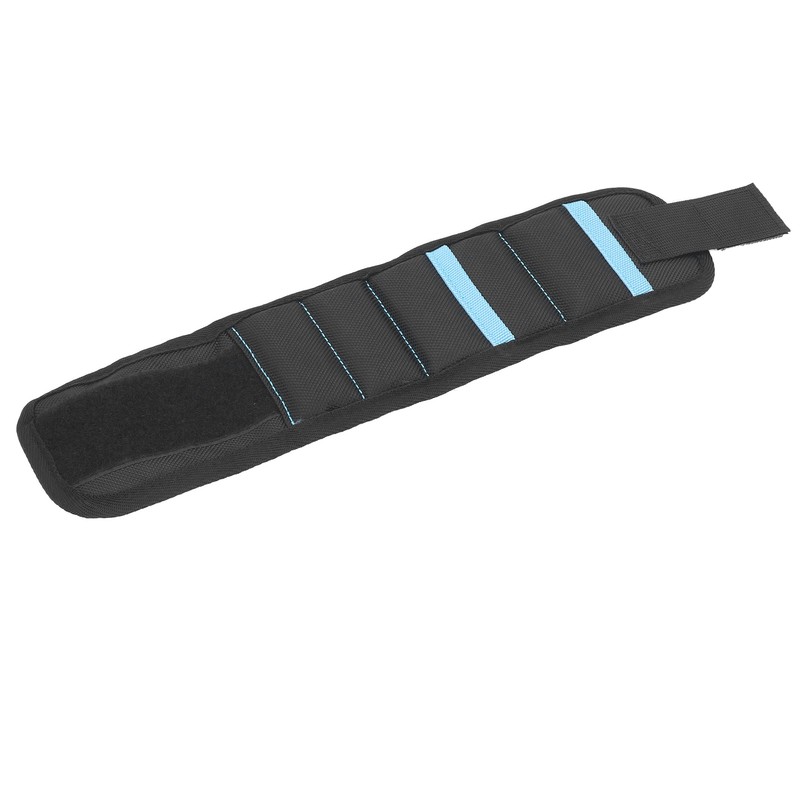 5 Grids Magnetic Wristband 20 Strong Magnets Tool Holder Black