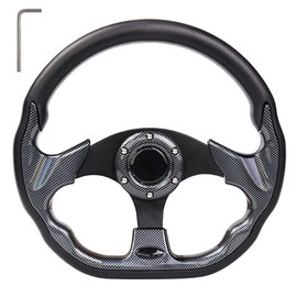 Golf Cart Steering Wheel for EZGO Club Car Yamaha Universal Steering Wheel EZGO Steering Wheel Club Car Cool Racing Style Steering Wheel Golf Cart