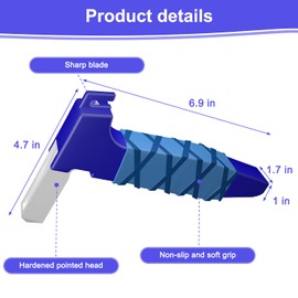 2 Pack Car Door Handle Assist for Elderly–3-in-1 Car Handle Assist Auto Cane with Seat Belt Cutter & Window Breaker Car Door Latch Handle for Safe Entry/Exit Car for Seniors & Handicapped(Blue-2 Pack)