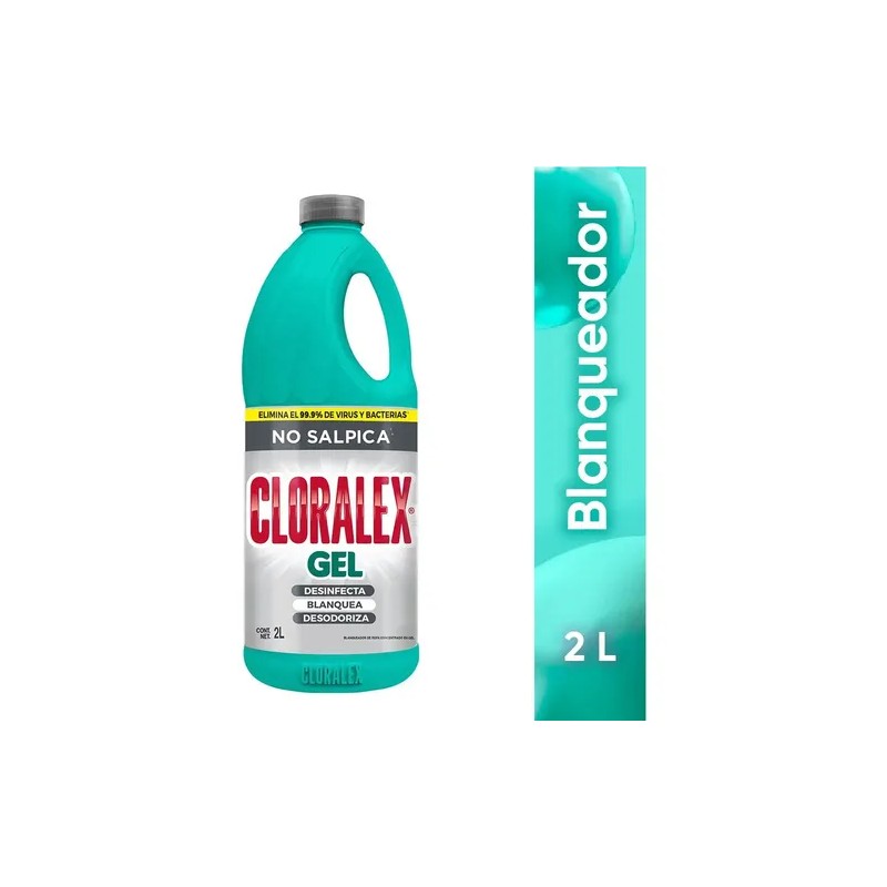 Blanqueador En Gel desinfecta y desodoriza 2 Litros Cloralex