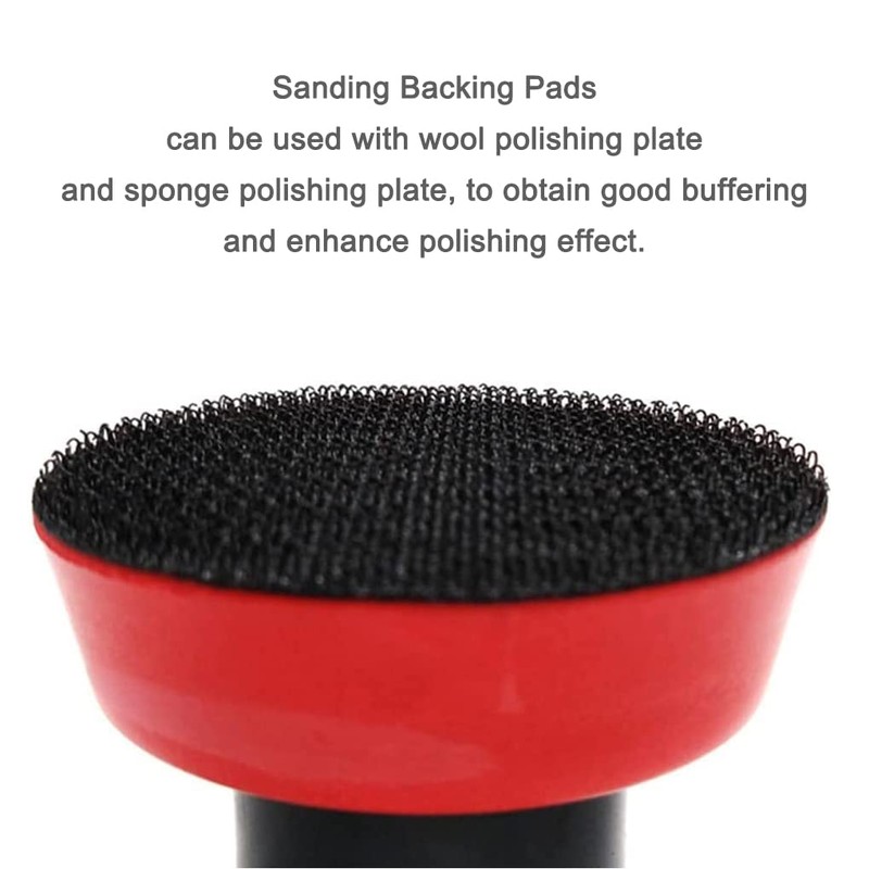 Bestgle 3 Packs M14 Hook and Loop Backing Pads, 1/2/3