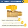 GUOFIS Gas Ball Valve,3/4-Inch FIP x5/8-Inch OD Flare Brass Plumbing