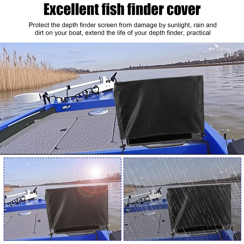 Lyreh Fish Finder Cover for Lowrance Humminbird 12-Inch Fishfinder, Waterproof