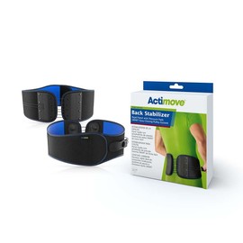 Actimove Sports Edition Back Brace for Men/ Women | Lumbar Supportwith Rigid Panel, Pressure Pads & Smart Easy-Closing-Pulley-System for Back Pain, Herniated Disc, Sciatica, Scoliosis | Black, X-Small/ Small