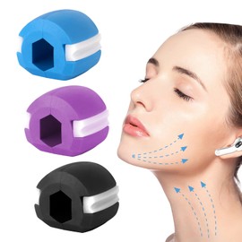 AYNKH 3PCS Jaw Muscle Exerciser, Jawline Fitness Ball Double Chin Reducer Jawline Shaper for Exercises Facial Muscles Men and Women