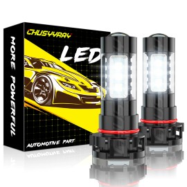 CHUSYYRAY 5202/H16 LED Fog Light Bulbs For Chevy Silverado 1500 2500HD 2007-2015 6000K 80W