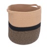Woven Laundry Basket Cotton Rope Multifunctional Clothes Storage Hamper with